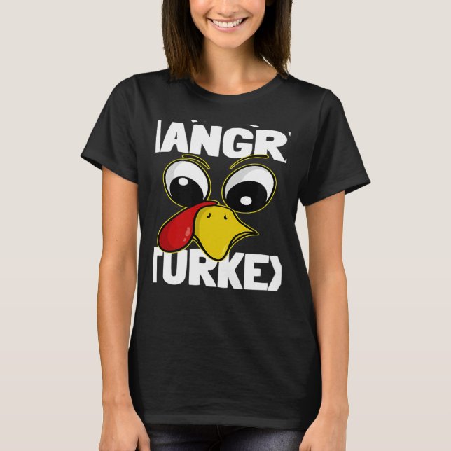 T-shirt The hangry Turkey Family Group Matching Thanksgivi (Devant)