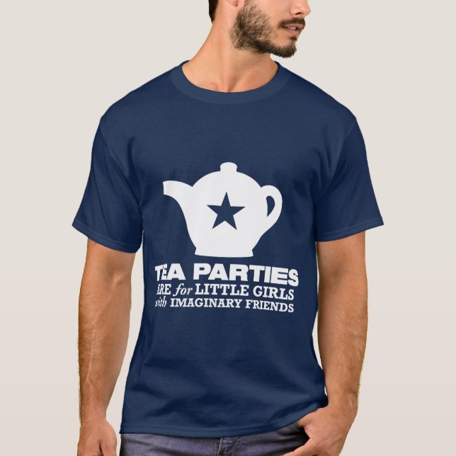 T-shirt thé - les thés sont pour de petites filles (Devant)