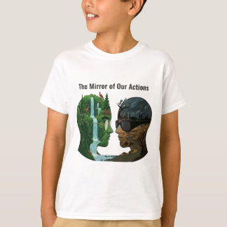 T-shirt The Mirror of Our Actions: Nature vs Industry 
