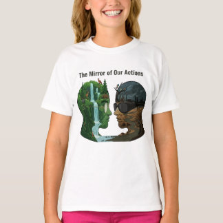 T-shirt The Mirror of Our Actions: Nature vs Industry 