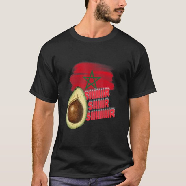 T-shirt The Moroccan Soccer Coach! Siir let's go final! le (Devant)