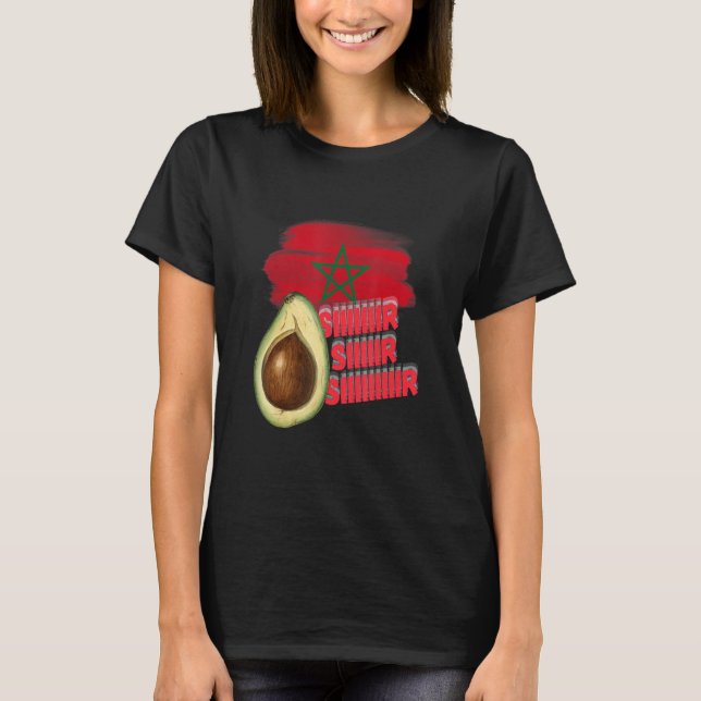 T-shirt The Moroccan Soccer Coach! Siir let's go final! le (Devant)
