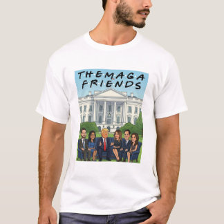 T-shirt The One With The MAGA Friends Funny Political Sati