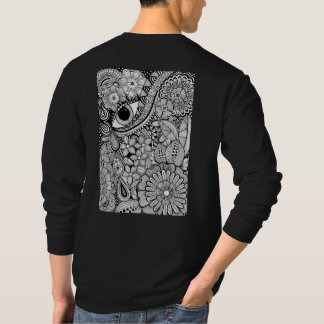 T-shirt The other side – Black and White Hand-Drawn Art