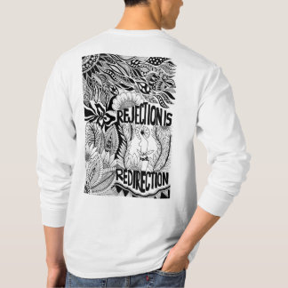 T-shirt The other side – Black and White Hand-Drawn Art