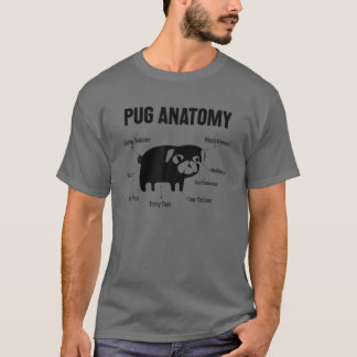 T-shirt The Pug Anatomy Funny Pug Gift