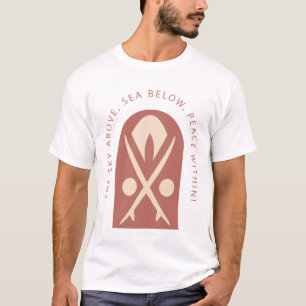 T-shirt The Sky Above Sea Below Peace Within