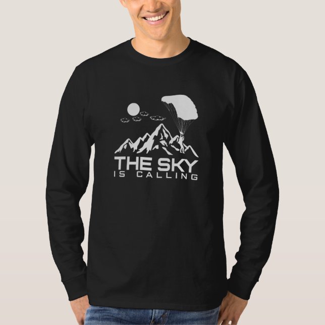 T-shirt The Sky Is Calling I Skydiver Tandem Jump Skydive  (Devant)