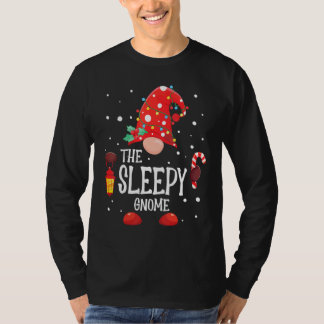 T-shirt The Sleepy Gnome Matching Family Christmas Gnome P
