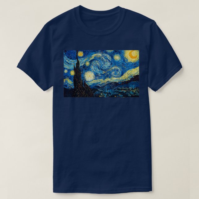 T-shirt The Starry Night 2 (Design devant)
