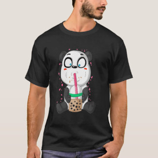 T-shirt Thé sucré de boisson coréenne Panda Soju Bamboo Be