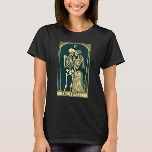 T-shirt The Tarot Card Goth and Valentines Day (Devant)