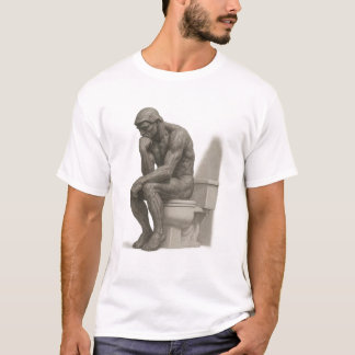 T-shirt The Thinker on the Throne – Classical Charcoal Sty