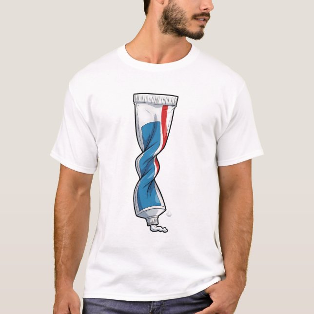 T-shirt The Twisted Toothpaste Squeeze (Devant)