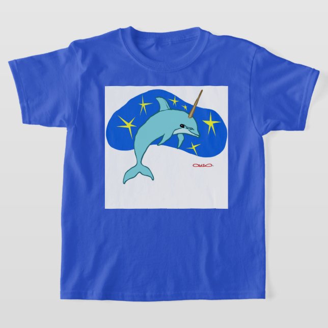 T-shirt The Unicorn Dolphin (Fantasy Marine Animal) (Poser)