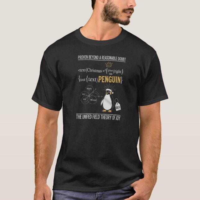 T-shirt The Unified Field Theory of Joy Penguin (Devant)