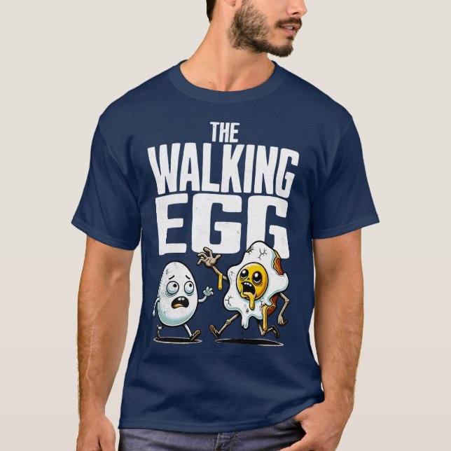 T-SHIRT THE WALKING EGG (Devant)