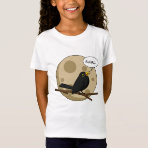 T-Shirt The Werebird - Blackbird Howling at the Moon Comic