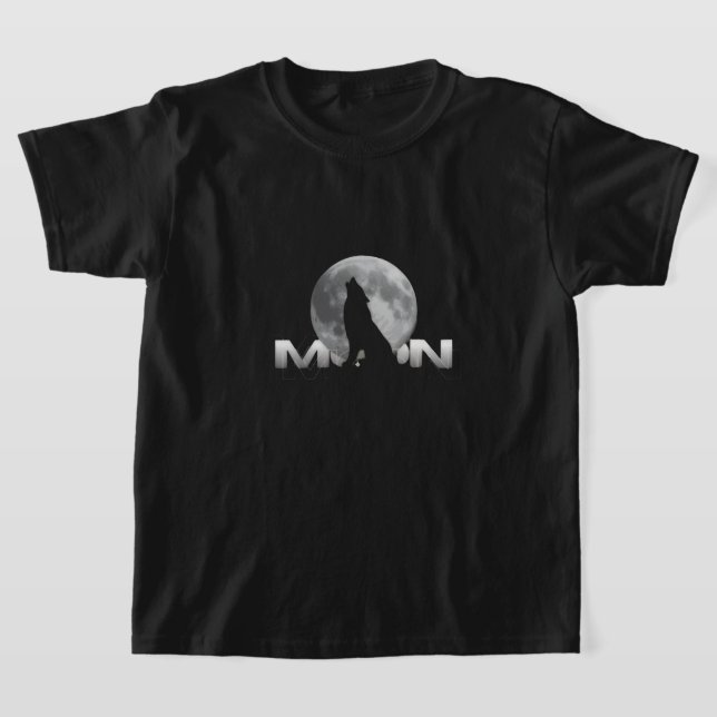 T-shirt the wolf`s cry under the full moon (Poser)