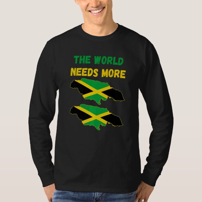 T-shirt The World Needs More Jamaica Jamaican   (Devant)