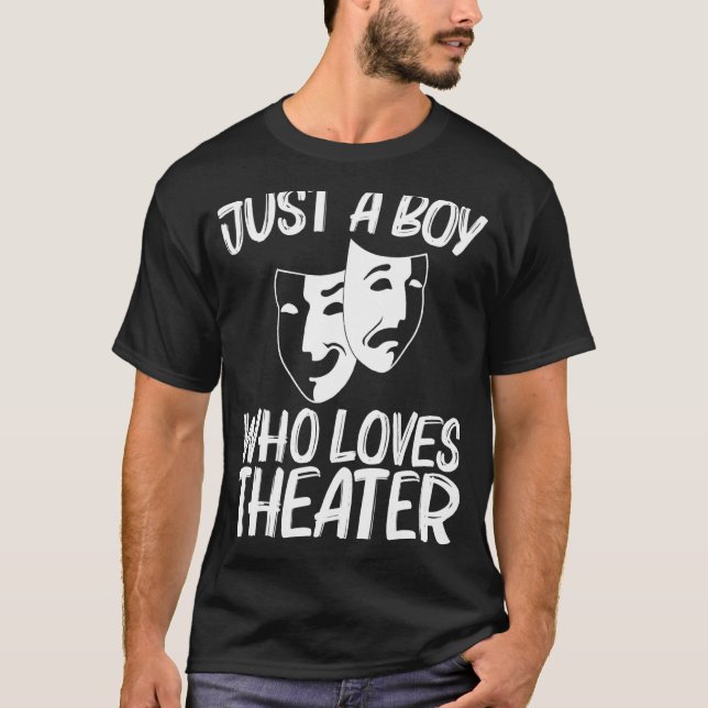 T-shirt Théâtre cool Pour Garçons Enfants Drama Acteur Com (Devant)