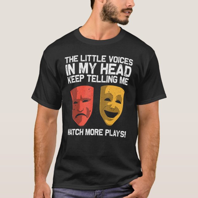 T-shirt Théâtre cool Pour Hommes Femmes Broadway Théâtre M (Devant)