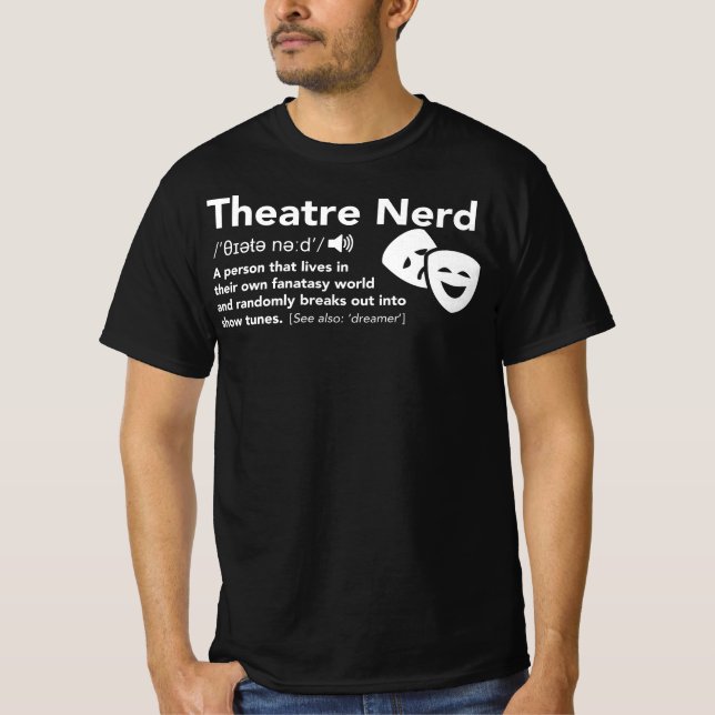 T-shirt Théâtre Définition Nerd Théâtre Répétition dramati (Devant)
