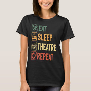T-shirt Théâtre Et Comédie Musicale Amateurs De Dormir Thé