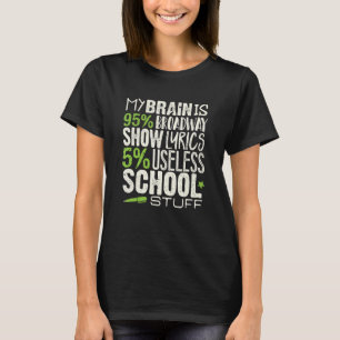 T-shirt Théâtre Musical My Brain 95 École de Broadway Étud