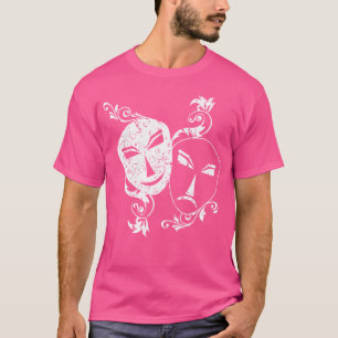 T-shirt Théâtre Nerd Pour Drama Amusant Acteur Masques Cad