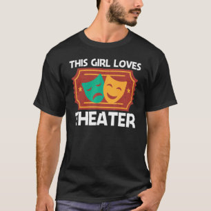 T-shirt Théâtre Pour Les Filles Maman Drame Musicale Chans