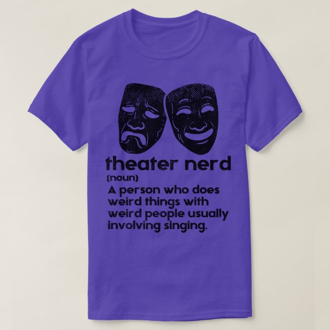 T-shirt Théâtre Théâtre Nerd Définition 2 (Design devant)