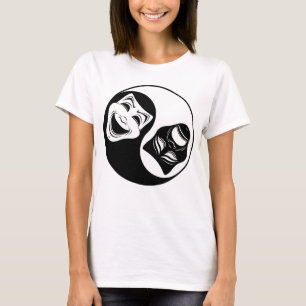 T-shirt Théâtre Yin Yang Design - Masques de comédie et de