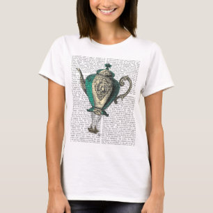 T-shirt Théière 1 de vol verte et jaune