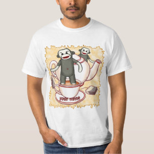 T-shirt Théière Singe Sock
