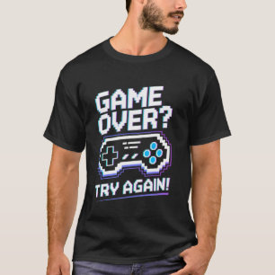 T-shirt Thème arcade de joueur drôle u2013 Partie terminée