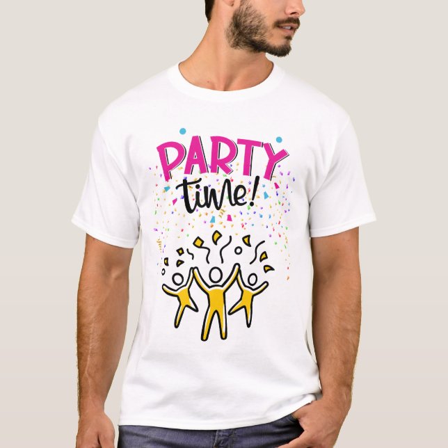 T-shirt Thème de fête (Devant)