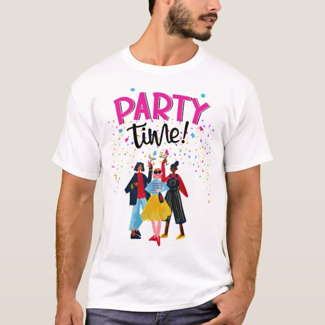 T-shirt Thème de fête (Devant)