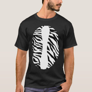T-shirt Thème de fête de la jungle impression zèbre Zoo An