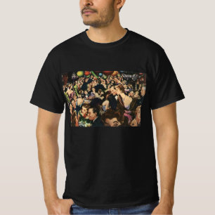T-shirt Thème de fête élégante Hollywood vintage avec ball