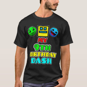 T-shirt thème de jeu vidéo de course pour 9 ans pour fête