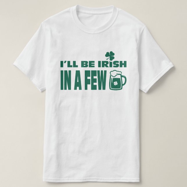 T-shirt Thème de la bière Fun St. Patrick's Day (Design devant)