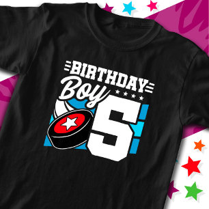 T-shirt Thème de la fête de hockey 5 ans 5e anniversaire g