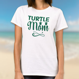 T-shirt Thème de plage environnemental Maman Tortue