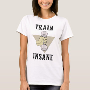 T-shirt Thème de remise en forme de gymnase de fous de tra