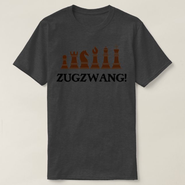 T-shirt Thème d'échecs Zugzwang (Design devant)