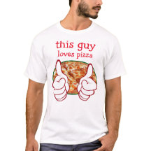 Thème drôle de la pizza des hommes