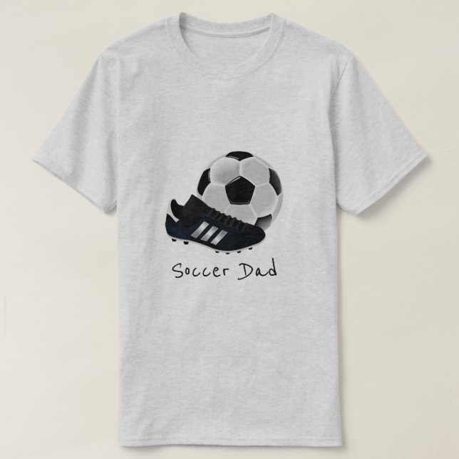 T-shirt Thème du football/football de slogan de papa du (Design devant)