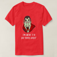 Thème fiscal amusant Chemise Vampire Face IRS Humo