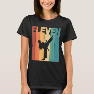 T-shirt Thème Karaté Taekwondo 11e Anniversaire 11 Ans